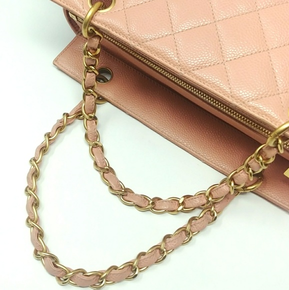 🎉HPx2🎉CHANEL Pink Caviar Petite Timeless Tote - Picture 5 of 15